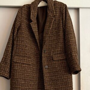 Old Navy Women's Tweed  Brown Blazer